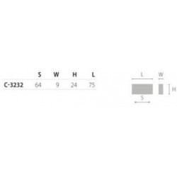 madlo Daina, lesklý chrom