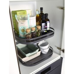 Otočný koš do horní skříňky, TurnMotion II, Arena Style, antracit