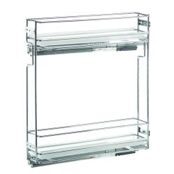 Boční koš s tlumením, skříňka 150 mm, PVC misky