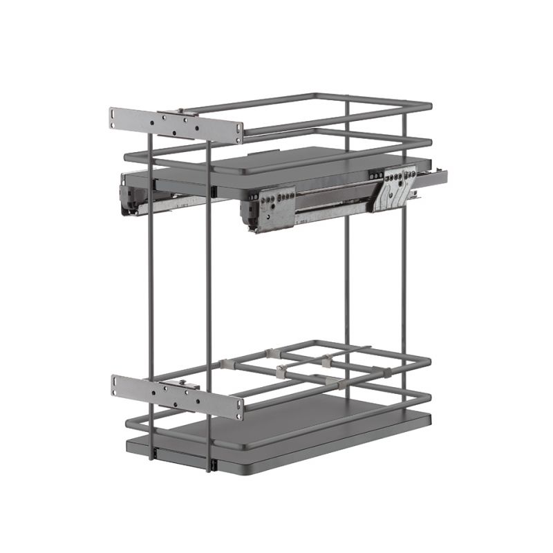 Spodní dvojkoš Galaxy, plné dno/oválny drát, antracit