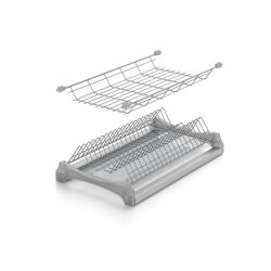 Vestavěný dvoupoličkový odkapávač standard, chrom