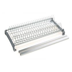 Vestavěný dvoupoličkový odkapávač standard, chrom