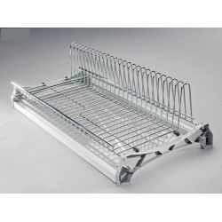 Vestavěný jednopoličkový odkapávač, stříbrný