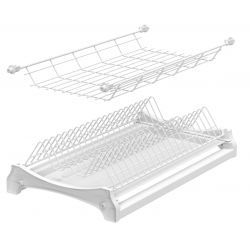 Vestavěný dvoupoličkový odkapávač standard, bílý