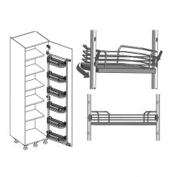 Samostatný koš na Tandem Side, Arena Pure, antracit
