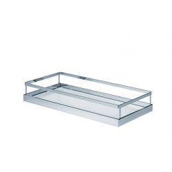 Samostatný koš Tandem Side, Arena Style, chrom/bíla/šedá