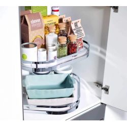 Otočný koš do horní skříňky, TurnMotion II, Arena Classic, bílá