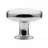 knopka Elegance kruh 1971, lesklý chrom/ bílý plast ZN1 A4