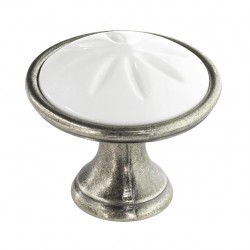 knopka Timeless 1919, zinek/ bílý plast ZN28 A4