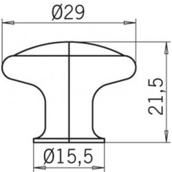 knopka Vivienne 1700, staromosaz/ porcelán crack ZN48 PC5