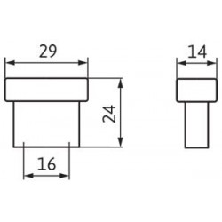 knopek World 1595, broušené železo ZN75