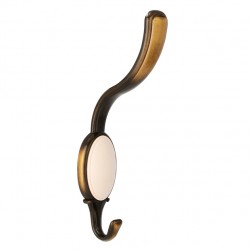 věšák Elegance XL 1980, staromosaz/ béžový plast ZN31 A78