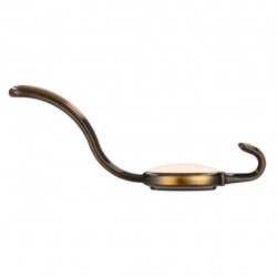 věšák Elegance XL 1980, staromosaz/ béžový plast ZN31 A78