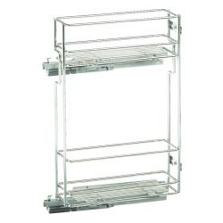 Výsuvný koš do horní skříňky, chrom