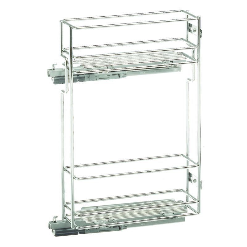 Výsuvný koš do horní skříňky, chrom