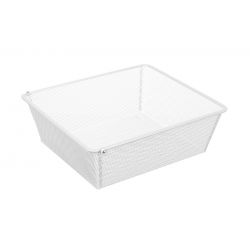 Šatní koš na prádlo MESH- ROLLER, bílá