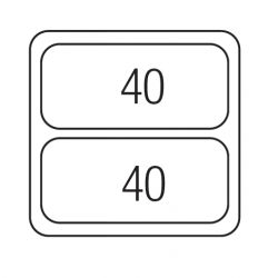 Sorter Linea 580EVO/500 2x40 L