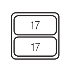 Sorter Linea 580 Plus, 2x17 L