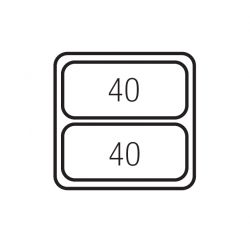 Sorter Linea 580 Plus, 2x40 L