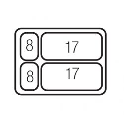 Sorter Linea 580 Plus, 2x17 L+2x8 L