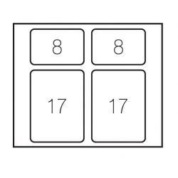 Sorter Concept 560 6050B, 2x17 L+2x8 L