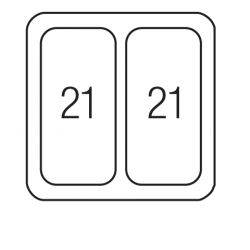 Sorter Linea 511, nerez, 2x21 L