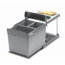 Sorter Linea 517, plast, 2x7,5 L+16 L