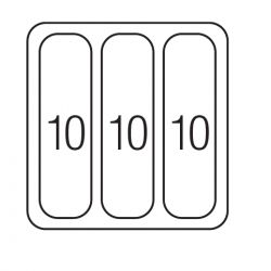 Sorter Linea 223/300, 3x10 L