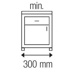 Sorter Linea 227, plast, 2x14 L