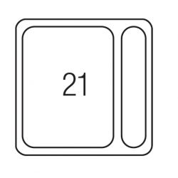 Sorter Linea 226, plast, 21 L