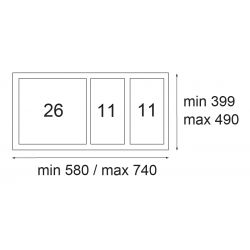 Sistema 9XL 800A, 26+2x11 L