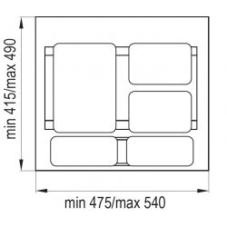Sorter Sistema 908/2, 2x14 L