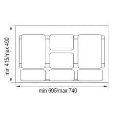 Sorter Sistema 938/3, 3x16 L