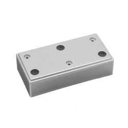 Nábytková nožička 6838, 120 x 60 mm, chrom matný