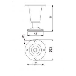 Nožička NN16, chrom