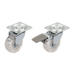 Kolečko TOP-E Ø 50 mm, transparentní tmavá