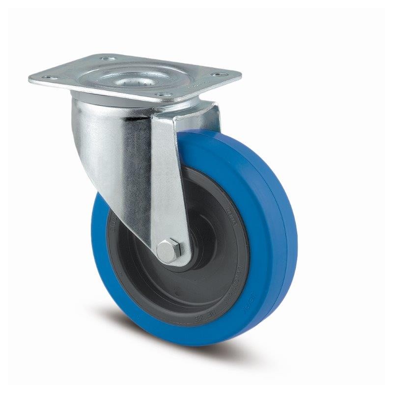 Kolečko 3470 Ø 100mm, otočné, modrá