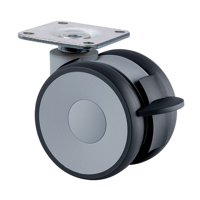 Kolečko Linea Ø 65 mm, tmavě šedá