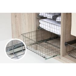 Výsuvný šatní koš na prádlo NOVUM 170 mm, antracit