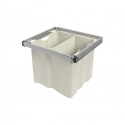 Koš na prádlo s výztuží 3323-P22, stříbrná