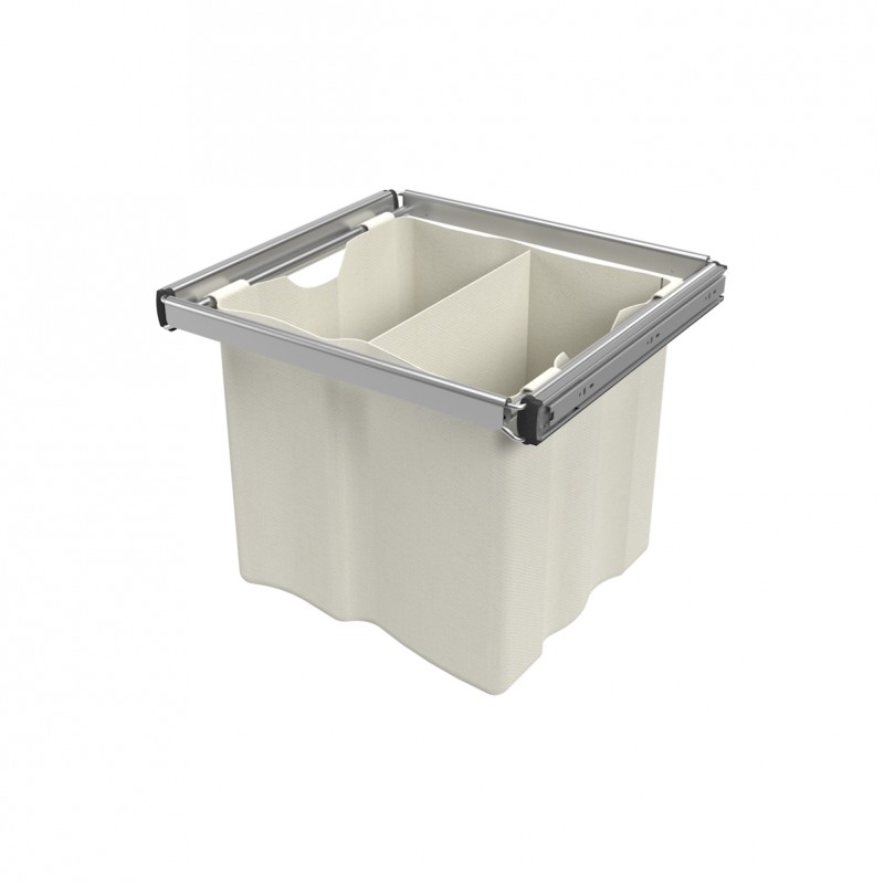 Koš na prádlo s výztuží 3323-P22, stříbrná