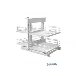 Rohový koš Magic Corner komfort Supreme (P/L), bílá