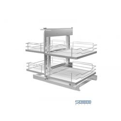 Rohový koš Magic Corner komfort Supreme (P/L), stříbrná