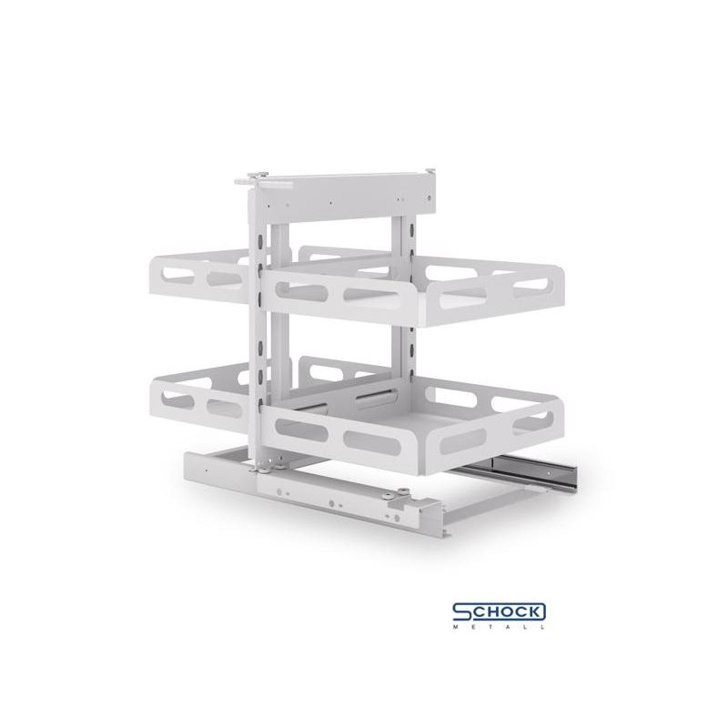 Rohový koš Magic Corner komfort Supreme (P/L) bílá, BOX