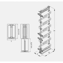 Potravinová skříň Cargo Prestige Supreme, bílá BOX
