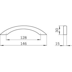 madlo Goldie 1029, matný nikl ZN4