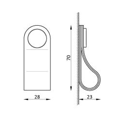 knopek Character SM8317, imitace kůže béžová LS9 K1 HF60