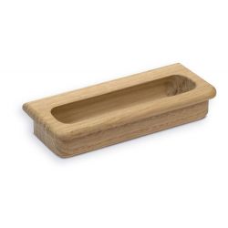 dřevěná zápustná úchytka Trogola R-1565, surový dub