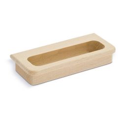 dřevěná zápustná úchytka Trogola R-1565, surový buk