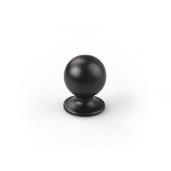 kulatý knopek Doge, černá matná